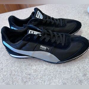 Puma Speeder Black and Gray Sneakers